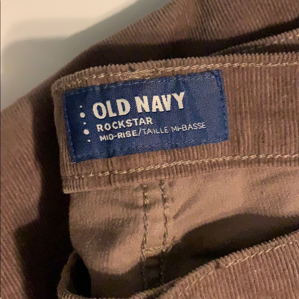 Old Navy Corduroy Mid Rose Pants Size 6 Standard